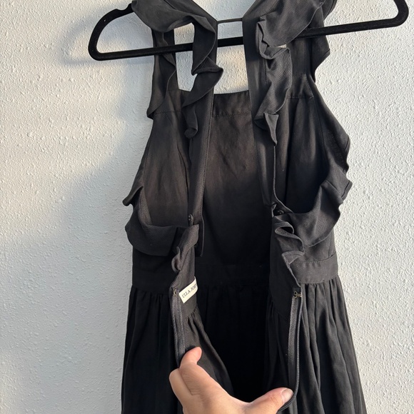 ULLA JOHNSON Black Willa Pinafore Midi Dress - Picture 8 of 11